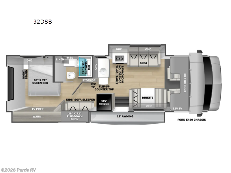 2026 Forest River Solera 32DSB - New Class C For Sale by Parris RV in Murray, Utah features Slideout