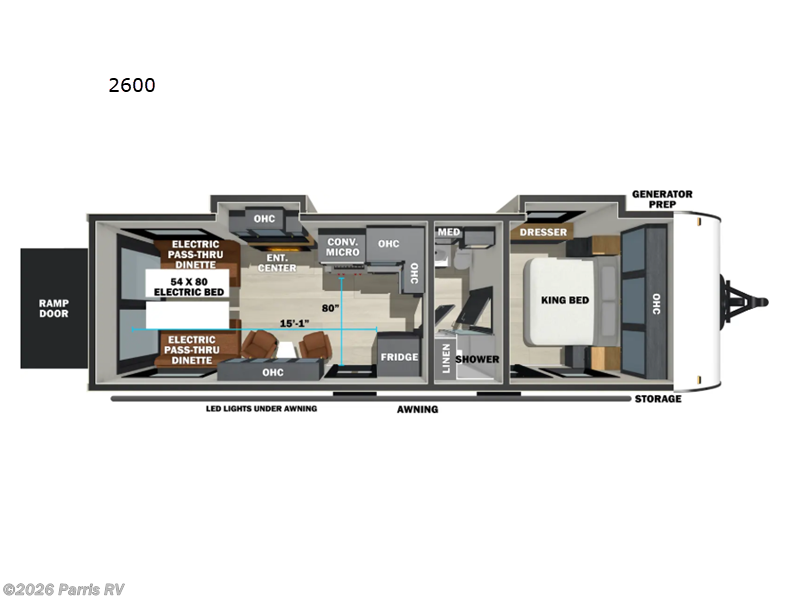 2026 Forest River Sandstorm 2600 - New Toy Hauler For Sale by Parris RV in Murray, Utah features Slideout