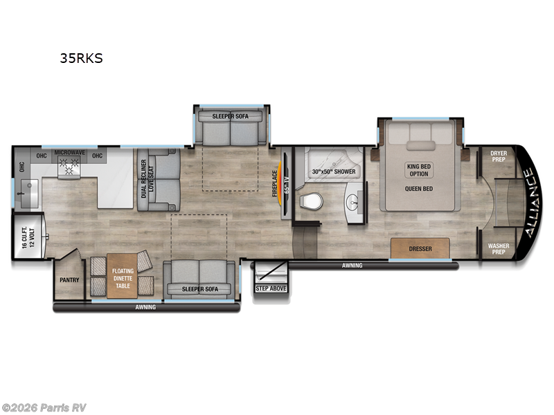 2026 Alliance RV Avenue 35RKS - New Fifth Wheel For Sale by Parris RV in Murray, Utah features Slideout