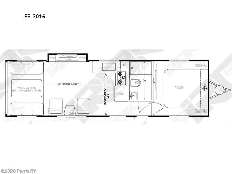 2026 Irok Trailers FS Race FS 3016 - New Toy Hauler For Sale by Parris RV in Murray, Utah features Slideout