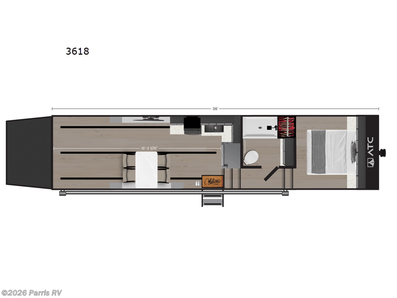2025 ATC Pla 750 3618 - New Toy Hauler For Sale by Parris RV in Murray, Utah