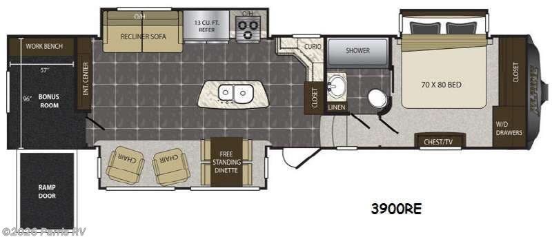 2015 Keystone Alpine 3900RE - Used Fifth Wheel For Sale by Parris RV in Murray, Utah features Slideout