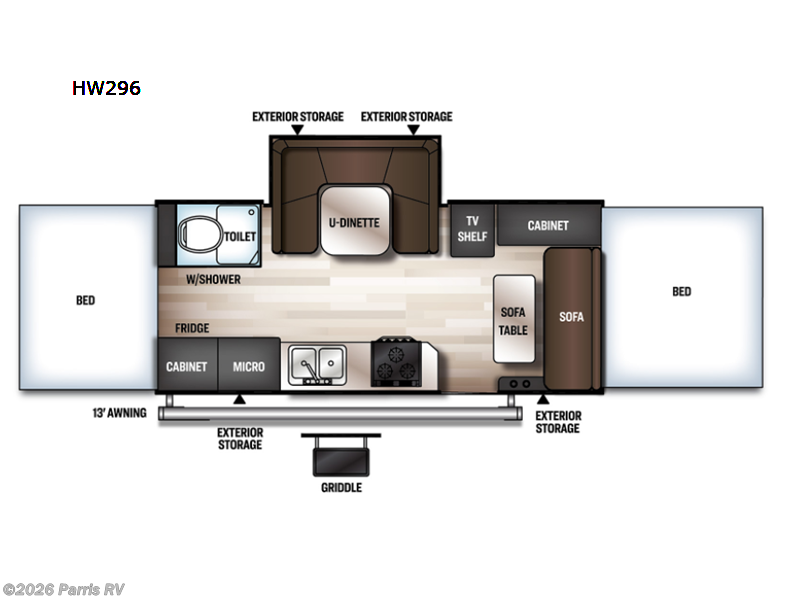 2021 Forest River Rockwood High Wall Series HW296 - Used Popup For Sale by Parris RV in Murray, Utah features Slideout