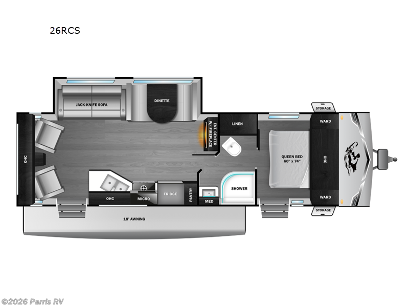 2026 Highland Ridge Colt 26RCS - New Travel Trailer For Sale by Parris RV in Murray, Utah features Slideout