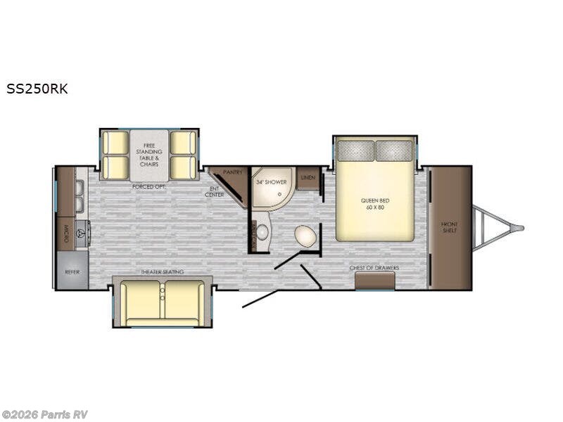 2019 CrossRoads Sunset Trail Super Lite SS250RK - Used Travel Trailer For Sale by Parris RV in Murray, Utah features Slideout