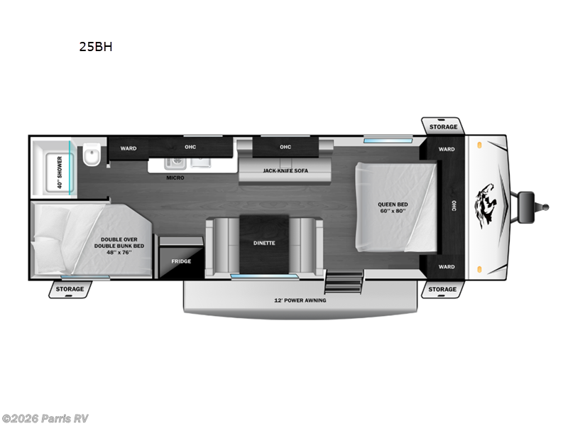 2026 Highland Ridge Colt 25BH - New Travel Trailer For Sale by Parris RV in Murray, Utah