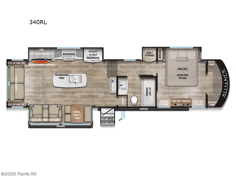 2026 Alliance RV Paradigm 340RL - New Fifth Wheel For Sale by Parris RV in Murray, Utah features Slideout