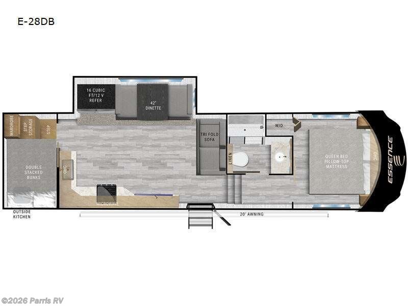 2025 Cruiser RV Essence E-28DB - Used Fifth Wheel For Sale by Parris RV in Murray, Utah features Slideout