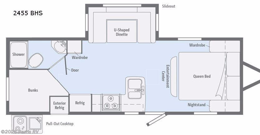 2018 Winnebago Minnie 2455 BHS - Used Travel Trailer For Sale by Parris RV in Murray, Utah features Slideout