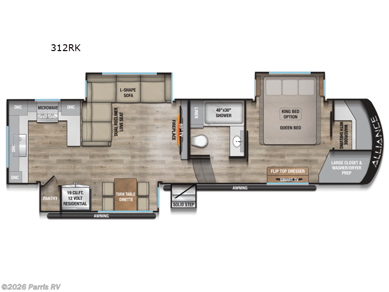 2026 Alliance RV Paradigm 312RK - New Fifth Wheel For Sale by Parris RV in Murray, Utah features Slideout