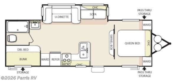 2014 Forest River Salem 27DBUD - Used Travel Trailer For Sale by Parris RV in Murray, Utah features Slideout