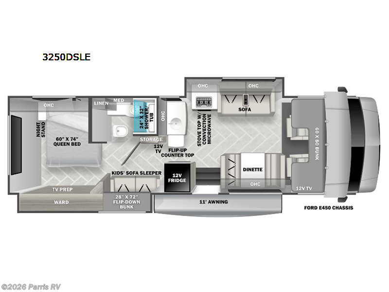 2023 Forest River Sunseeker LE 3250DSLE Ford - Used Class C For Sale by Parris RV in Murray, Utah features Slideout