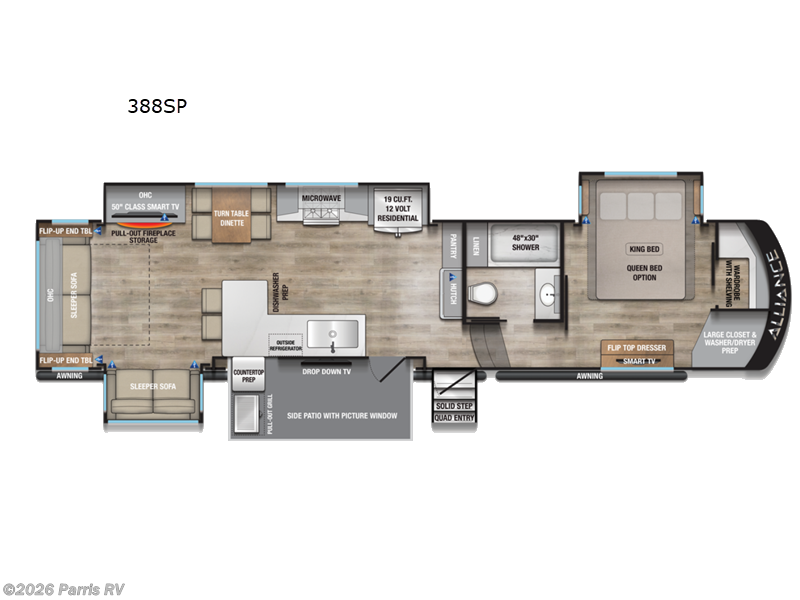 2026 Alliance RV Paradigm 388SP - New Fifth Wheel For Sale by Parris RV in Murray, Utah features Slideout