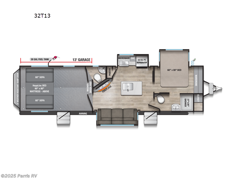 2026 Alliance RV Valor All-Access 32T13 - New Toy Hauler For Sale by Parris RV in Murray, Utah features Slideout