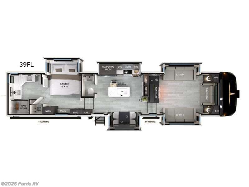 2026 Heartland Bighorn 39FL - New Fifth Wheel For Sale by Parris RV in Murray, Utah features Slideout