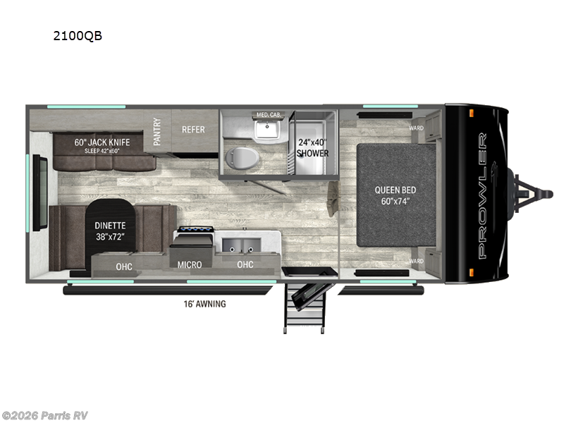 2026 Heartland Prowler 2100QB - New Travel Trailer For Sale by Parris RV in Murray, Utah