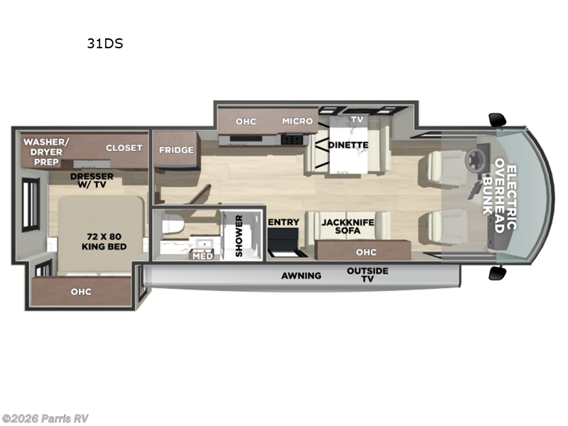 2026 Forest River FR3 31DS - New Class A For Sale by Parris RV in Murray, Utah features Slideout