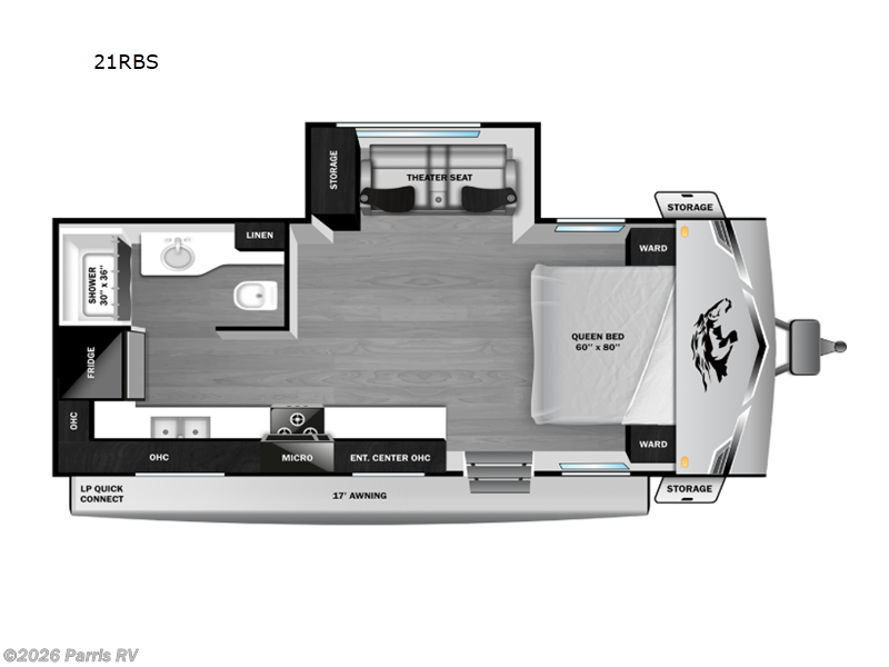 2026 Highland Ridge Colt 21RBS - New Travel Trailer For Sale by Parris RV in Murray, Utah features Slideout