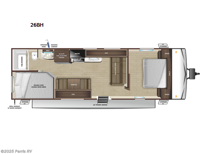 2023 Highland Ridge Open Range Conventional 26BH - Used Travel Trailer For Sale by Parris RV in Murray, Utah