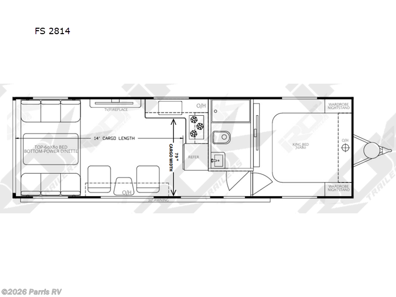 2026 Irok Trailers FS Luxe FS 2814 - New Toy Hauler For Sale by Parris RV in Murray, Utah