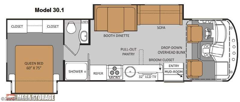 2013 Thor Motor Coach ACE 30 1 - Used Class A For Sale by Parris RV in Murray, Utah features Slideout