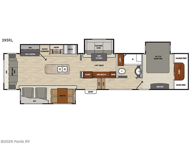 2018 Coachmen Brookstone 395RL - Used Fifth Wheel For Sale by Parris RV in Murray, Utah features Slideout