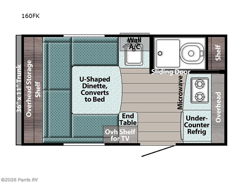 2025 Gulf Stream Trail Boss 160FK - New Travel Trailer For Sale by Parris RV in Murray, Utah