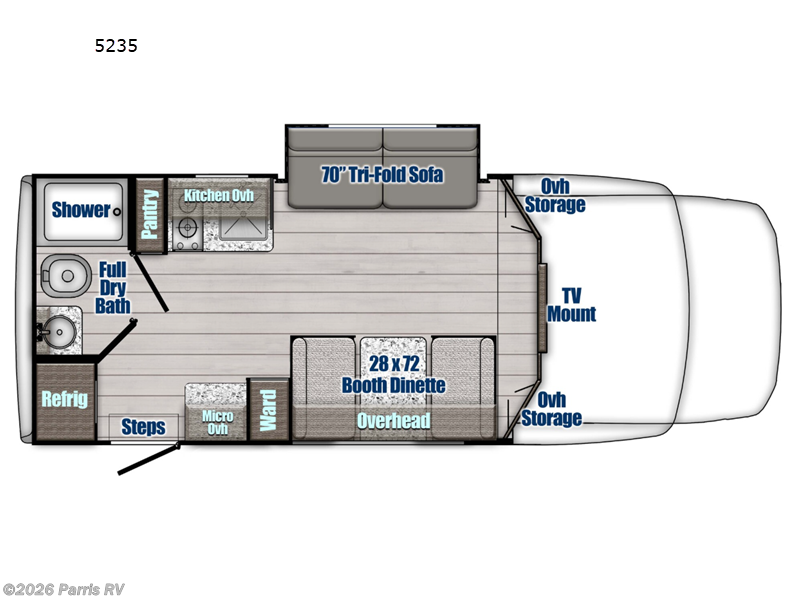 2026 Gulf Stream BT Cruiser 5235 - New Class B+ For Sale by Parris RV in Murray, Utah features Slideout