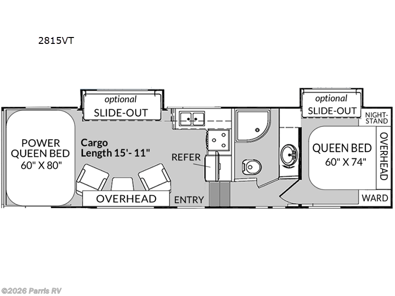 2025 Genesis Supreme Vortex 2815VT - New Toy Hauler For Sale by Parris RV in Murray, Utah