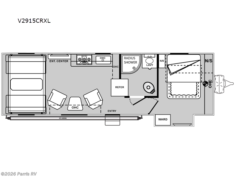 2026 Genesis Supreme Vortex V2915CRXL - New Toy Hauler For Sale by Parris RV in Murray, Utah features Slideout