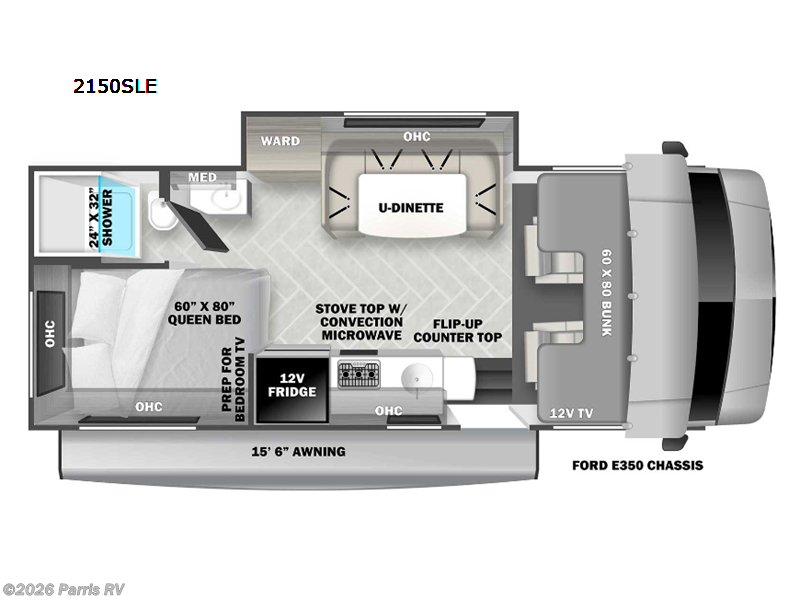 2024 Forest River Sunseeker LE 2150SLE Ford - Used Class C For Sale by Parris RV in Murray, Utah features Slideout