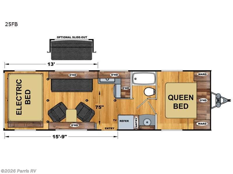 2022 Eclipse Stellar Pro-Lite 25FB - Used Toy Hauler For Sale by Parris RV in Murray, Utah features Slideout