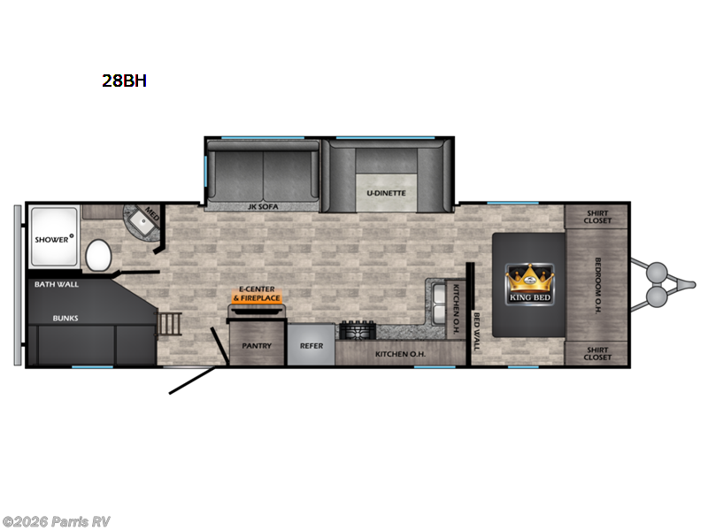 2021 CrossRoads Volante 28BH - Used Travel Trailer For Sale by Parris RV in Murray, Utah features Slideout