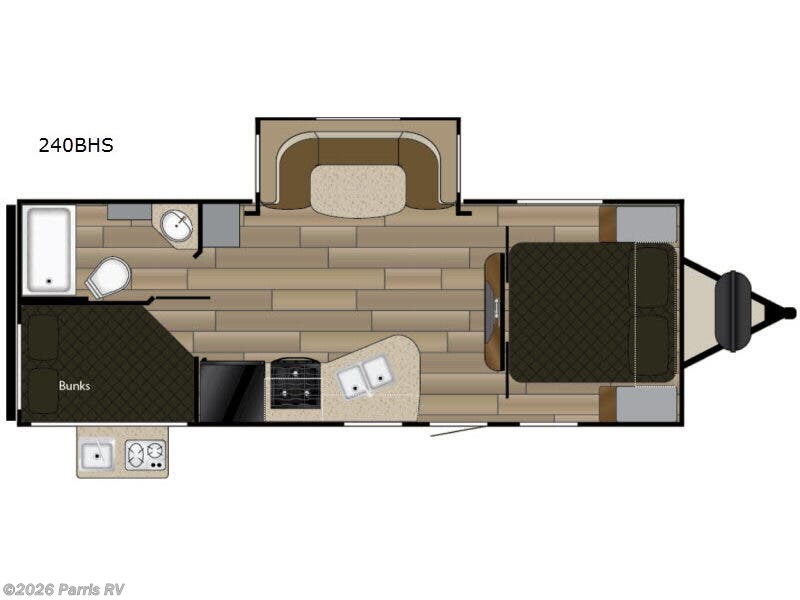 2017 Cruiser RV Shadow Cruiser S-240BHS - Used Travel Trailer For Sale by Parris RV in Murray, Utah features Slideout