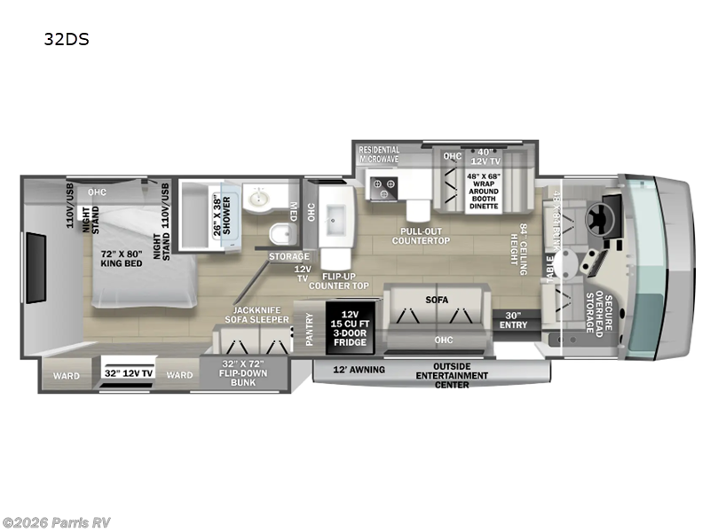 2024 Forest River FR3 32DS - Used Class A For Sale by Parris RV in Murray, Utah features Slideout