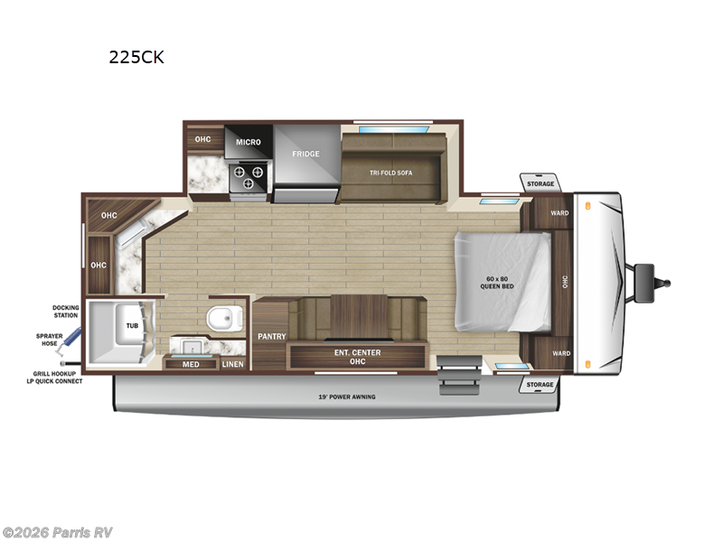 2024 Highland Ridge Range Lite 225CK - Used Travel Trailer For Sale by Parris RV in Murray, Utah features Slideout