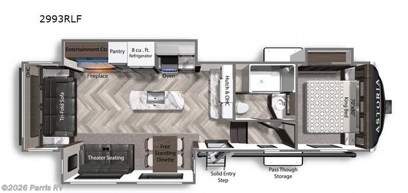 2020 Dutchmen Astoria 2993RLF - Used Fifth Wheel For Sale by Parris RV in Murray, Utah features Slideout
