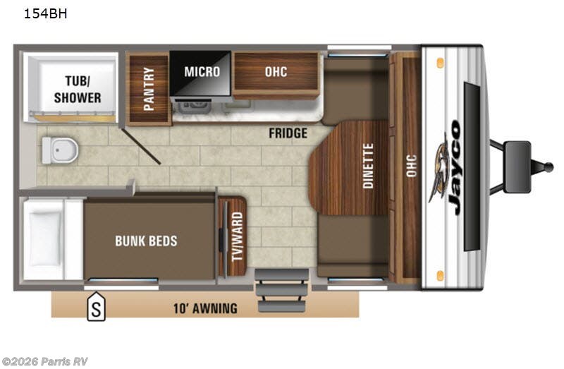 2019 Jayco Jay Flight SLX 7 154BH - Used Travel Trailer For Sale by Parris RV in Murray, Utah