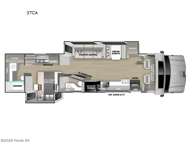 2026 Dynamax Corp Europa S 37CA - New Super C For Sale by Parris RV in Murray, Utah features Slideout