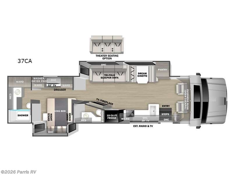 2026 Dynamax Corp Europa S 37CA - New Super C For Sale by Parris RV in Murray, Utah features Slideout
