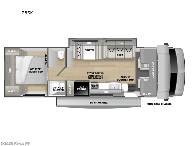 2026 Forest River Solera 28SK - New Class C For Sale by Parris RV in Murray, Utah features Slideout