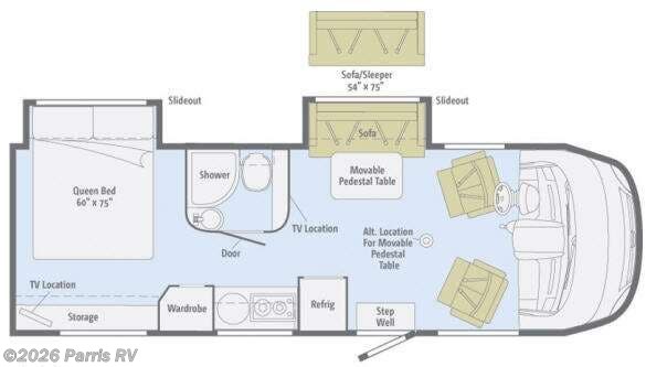2011 Winnebago Via 25Q - Used Class A For Sale by Parris RV in Murray, Utah features Slideout