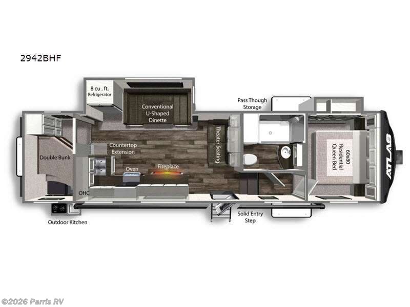 2022 Dutchmen Atlas 2942BHF - Used Fifth Wheel For Sale by Parris RV in Murray, Utah features Slideout