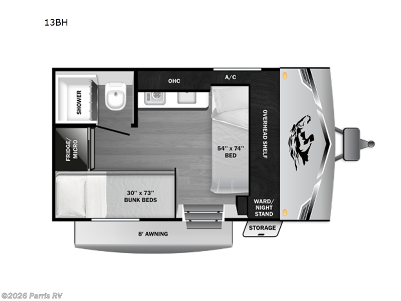 2026 Highland Ridge Colt 13BH - New Travel Trailer For Sale by Parris RV in Murray, Utah