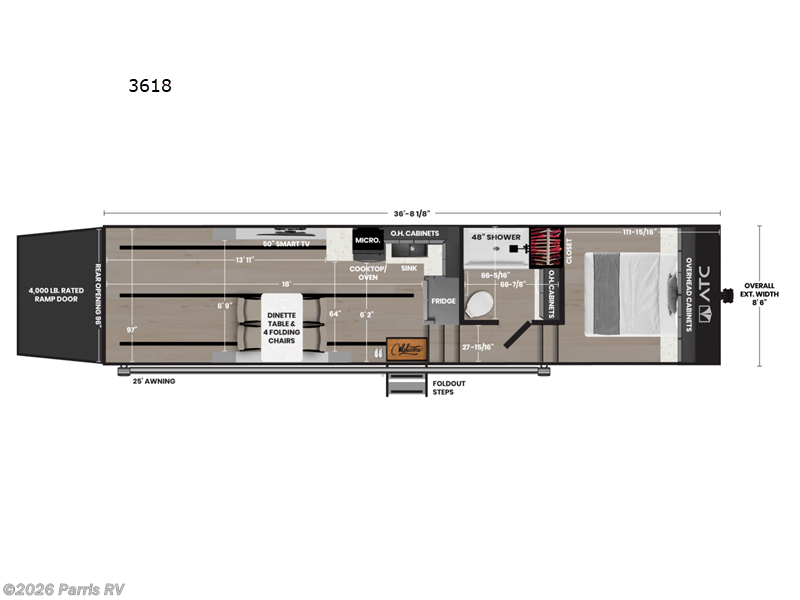 2026 ATC Pla 750 3618 - New Toy Hauler For Sale by Parris RV in Murray, Utah