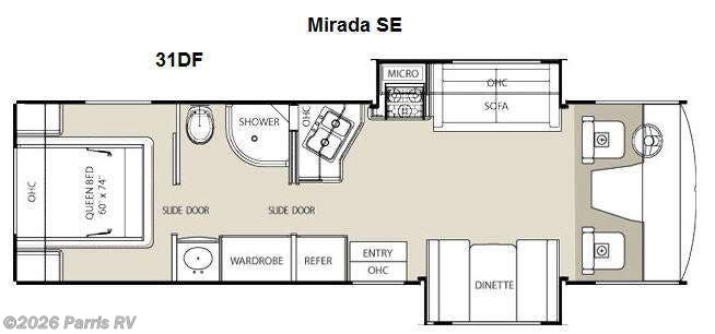 2012 Coachmen Mirada 31DF SE - Used Class A For Sale by Parris RV in Murray, Utah features Slideout