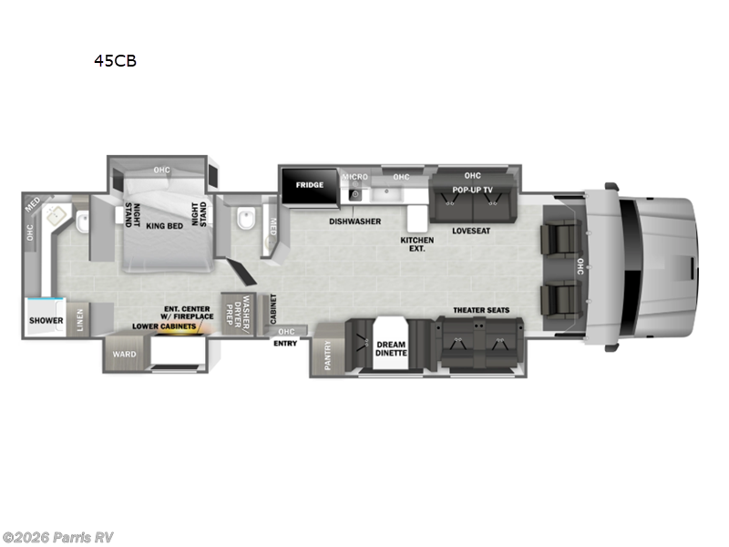 2026 Dynamax Corp Grand Sport 45CB - New Super C For Sale by Parris RV in Murray, Utah features Slideout