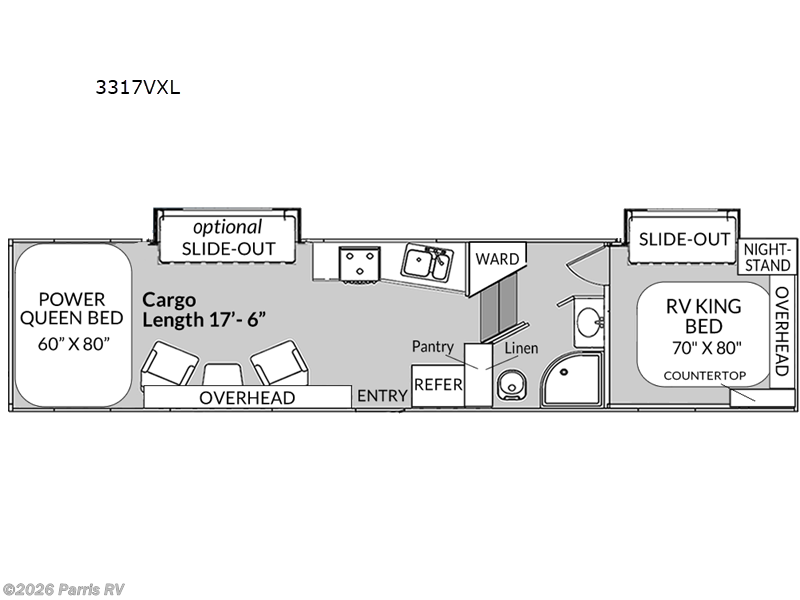 2027 Genesis Supreme Vortex 3317VXL - New Toy Hauler For Sale by Parris RV in Murray, Utah features Slideout
