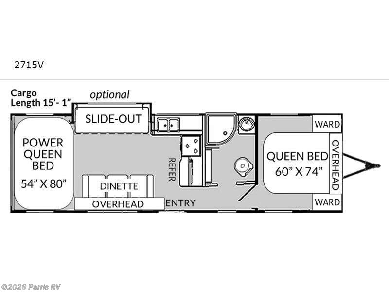 2021 Genesis Supreme Vortex 2715V - Used Toy Hauler For Sale by Parris RV in Murray, Utah features Slideout