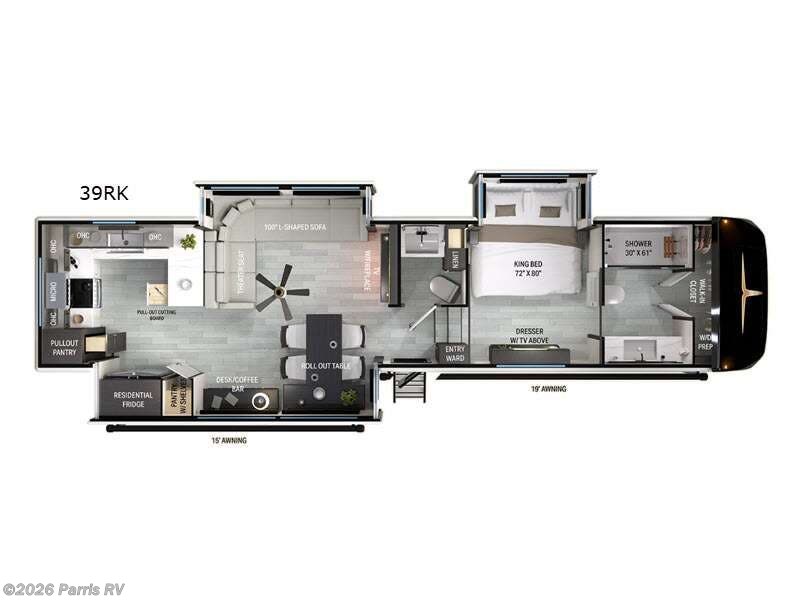 2026 Heartland Bighorn 39RK - New Fifth Wheel For Sale by Parris RV in Murray, Utah features Slideout